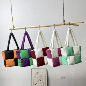 custom-color-block-quilted-tote-bags-oem-manufacturer