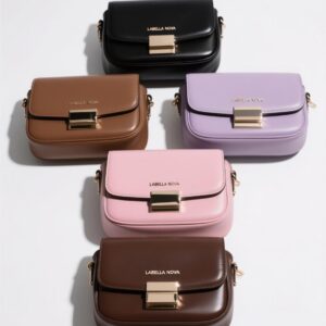 bulk-custom-leather-mini-flap-bags-gold-clasp