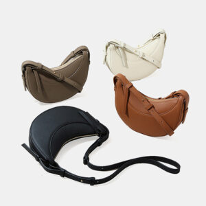 women crescent crossbody bag with curved design OEM ODM wholesale